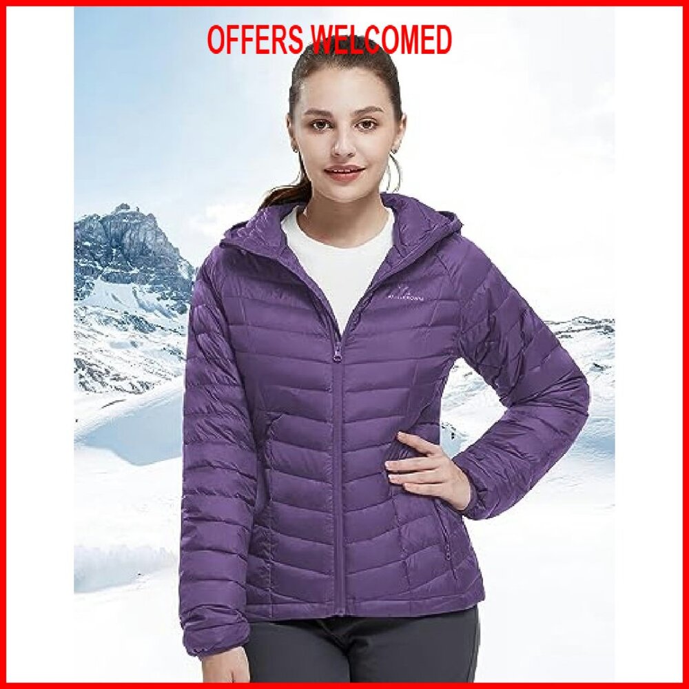 Women's Lightweight Packable Down Puffer Jacket H… - image 3